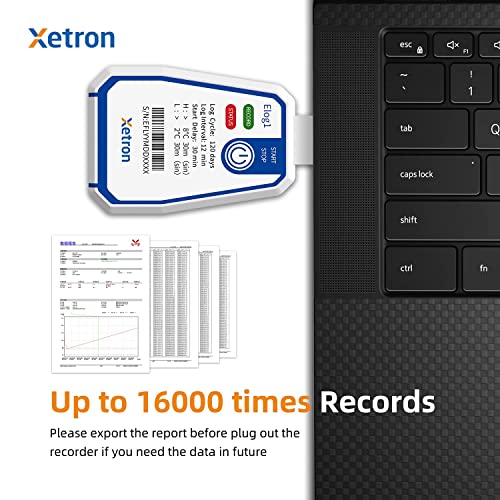 Xetron Single Use Temperature Data Logger 150 Day,Usb Temp Recorder,Disposable Data Logging Thermometer Automatic Continuous For Cold Supply Chain Transportation Of Medicine And Food Usw #TOP6