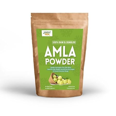 Jungleveda Wild Amla Powder for Skin & Hair, 100g | 100% Wild & Natural Powder | Hydrates & Nourishes Hair & Skin | No Chemicals, No Preservatives, No Pesticides