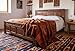 Handmade King-Size Rust and Terracotta Guatemalan Patchwork Quilt Set