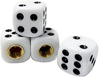 Vista 9 de 4 piezas Tapones para válvula de neumático de coche, universales para ruedas de vehículos, forma de dados, cubiertas universales para válvulas