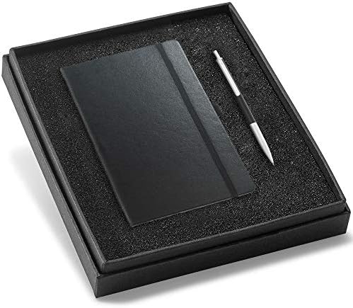 Conjunto Executivo com Caderneta e Caneta Metal Preto