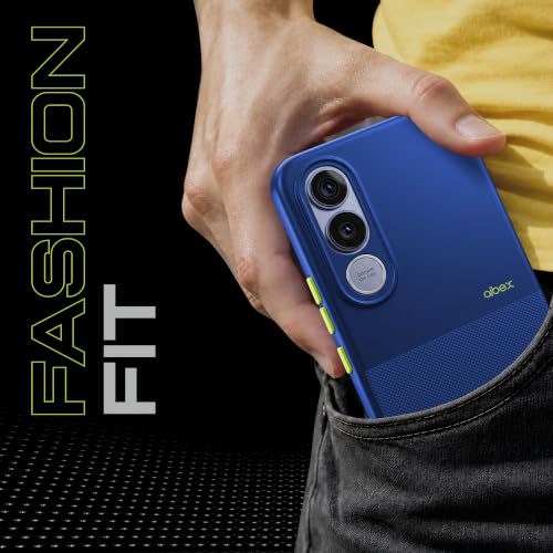 Image of AIBEX Premium Back Cover Case Compatible for Vivo V70 FE 5G | Scratch & Drop Tested Shockproof Matte Texture Case with Soft Microfibre Lining | Slim Fit Cover with Anti-Scratch Finish - Blue