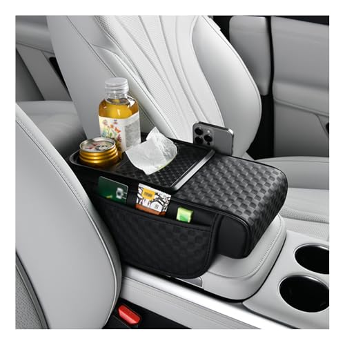 YGDMD Arm Rest Cover for Car,Multi-Functional Car Armrest Storage Box with Tissue Box,Center Console Cup Holder,Phone Holder,Height Increasing Cars Center Console Organizer