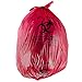 Red Isolation Infectious Waste Bag/Biohazard Bag Linear Low Density 1.2 Mil - 100/Case 33 Gallon 33