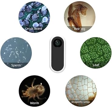 JOEBO Microscope Kit Mobile Microscope Lens Kit with Biological Slides for Portable Microscope Microscope Lens Adapters