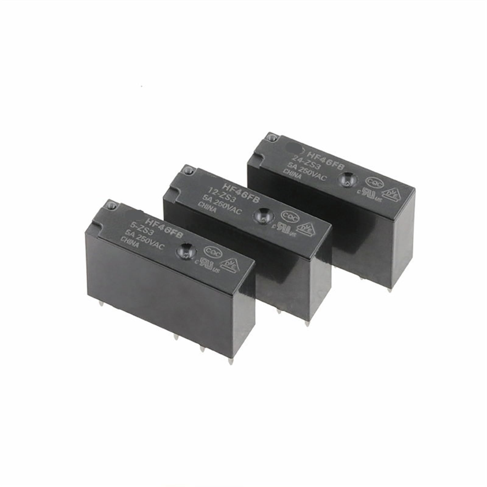 Relais électromécanique HF46FB-012-ZS3 12V 5A inverseur monostable - 4