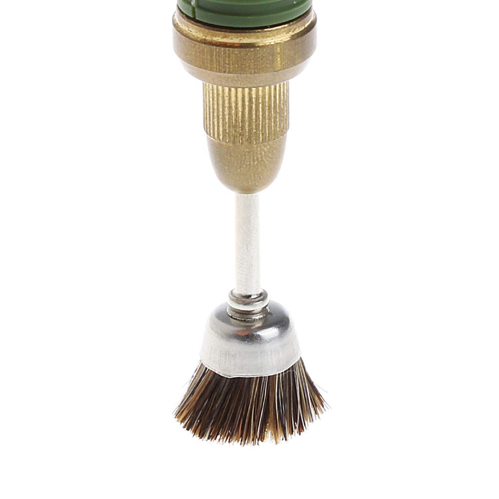 5 Pz 3mm Mandrino Rigido Abrasivo Nylon Tazza Spazzola Strumento Di