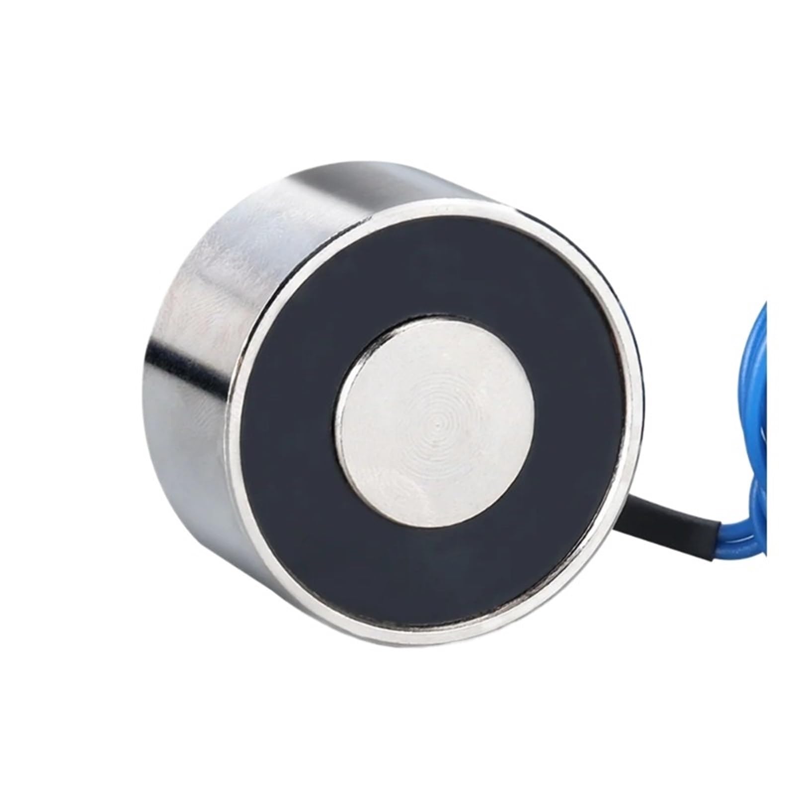 Qlymddsa P50 30 P50/30 60Kg Small Electromagnet Round Sucker Industrial Iron Strong Magnetic Sucker Type 12V24v Coil(Dc 12V)