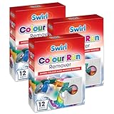 Swirl Colour Run Remover 36 Sheets - Colour Catcher Laundry Sheets Avoids Colour Runs in Mixed Washes Gentle on Fabric and Easy to Wash for Whites and Colorful Clothes