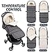 Baby Stroller Footmuff Winter - Universal, Expandable, Warm Infant/Toddler Cover, Cold-Weather Buggy Warmer, Stroller Bunting/Sleeping Bag, Waterproof Winter Cover, Stroller Accessories