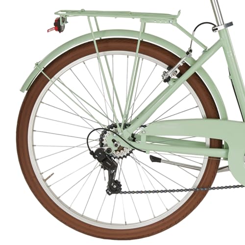 Bicicleta de trekking Alpina Dorothy de 6 velocidades para mujer con cambio suave y seguro 4