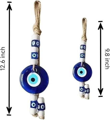 Miniatura 8 de Amuleto de cristal azul de nazar de mal de ojo de buena suerte, adorno colgante hecho a mano para el hogar, oficina, decoración del automóvil,