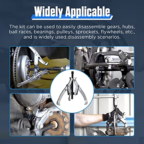 Neilsen Gear Hub Pulley Puller Bearing Separator Internal External 2 Jaw And 3 Jaw Puller 3" 4" 6" 8 , Bearing Puller Gear Puller Suitable For Remove Of Gears, Hubs, Ball Races, Bearings And Pulleys #TOP3