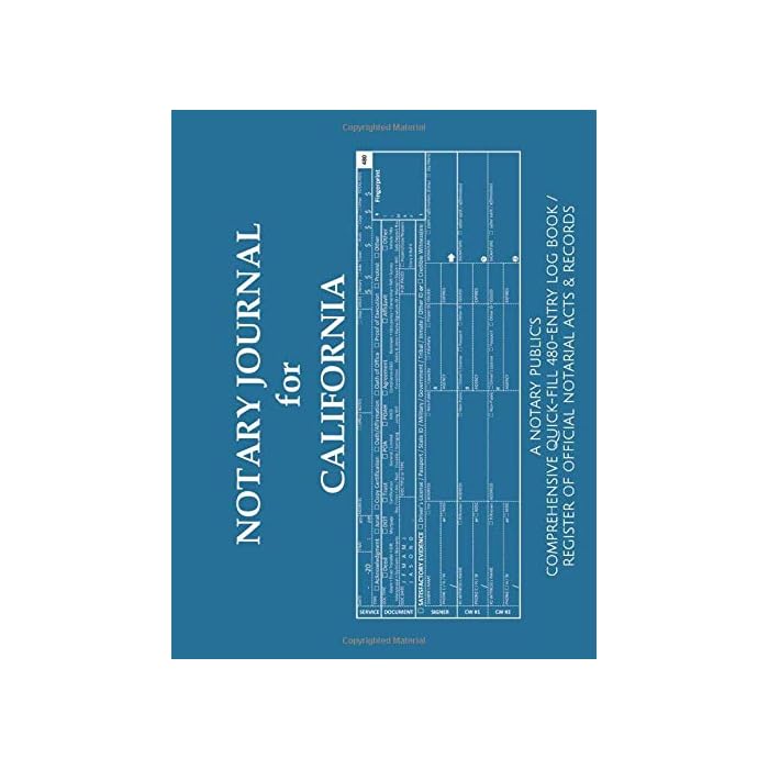 Buy NOTARY JOURNAL FOR CALIFORNIA A Notary Public’s Comprehensive