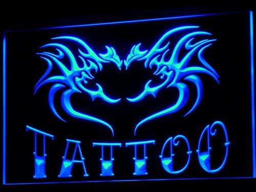 ADVPRO i701-b Tattoo Flying Dragon Heart Love Open Neon Sign