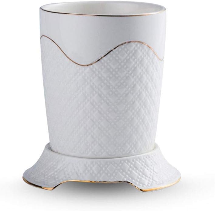 Utensil Holder Ceramic Cutlery Drainer Cutlery Holder White Color