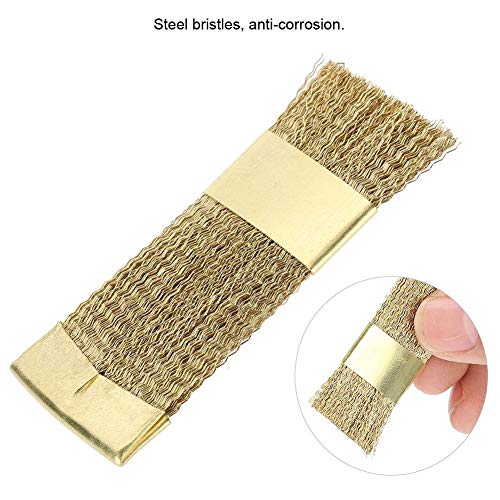 Cleaning Brush, Golden Color Copper Wire Drill Cleaner Brush Manicure Accessories Nail Art Bits Cleaning Brush For Nail Salon And Household #TOP1