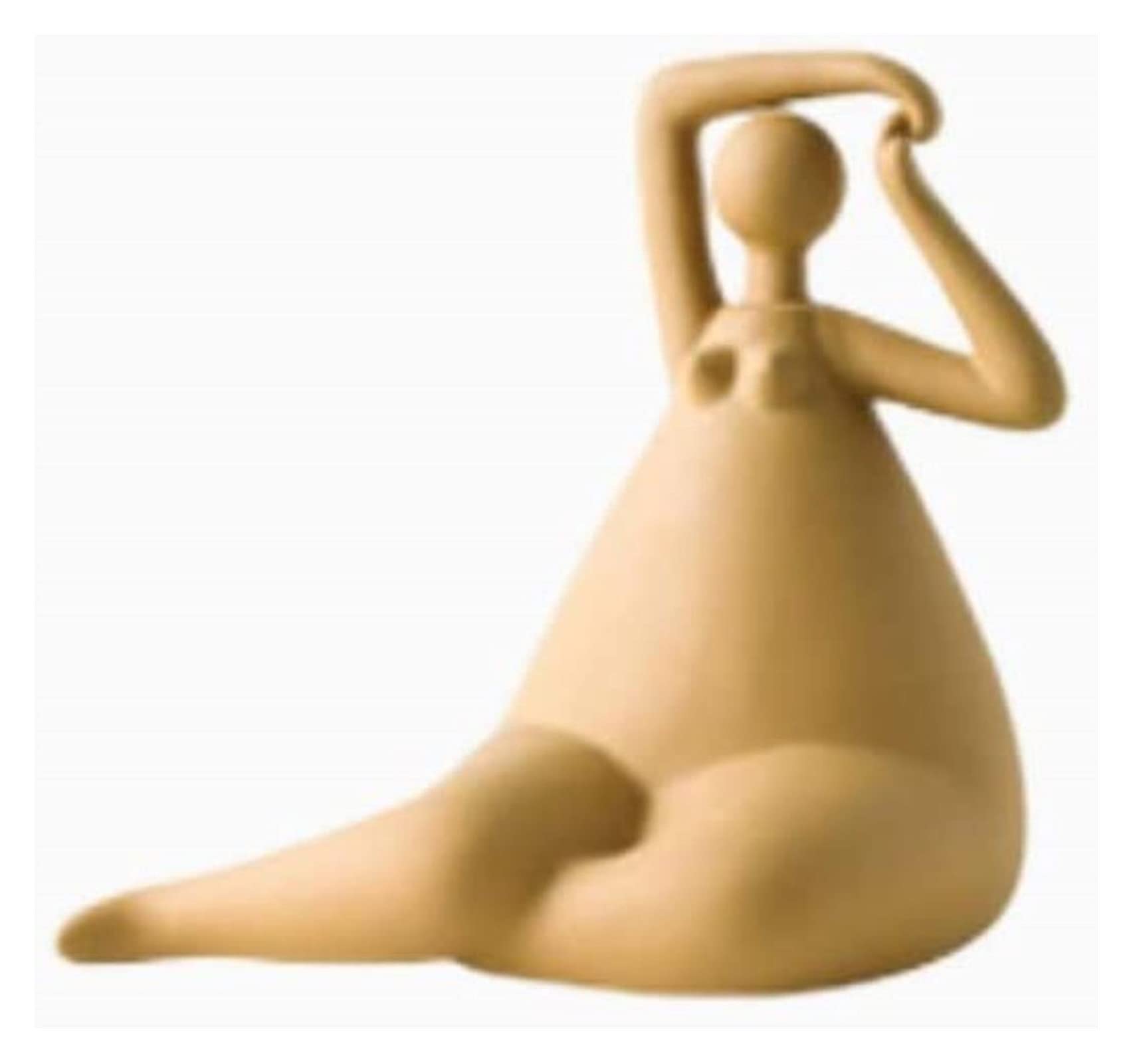 Statut de Table en Céramique Abstrait Statue Fat Yoga Maison - 7