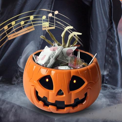 Cuenco para servir caramelos con sensor eléctrico de Halloween 4