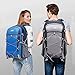 Mooedcoe 40L Mochila Senderismo Montaña Trekking Macutos de Viaje Acampada Marcha (Azul)