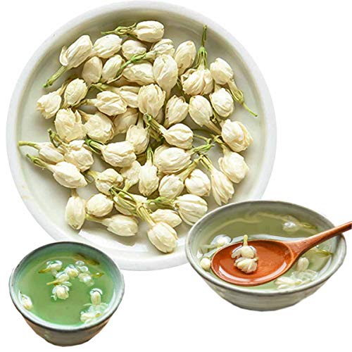 通用 50g-500g Peso no aromático Secado 100% Natural de la pérdida del té de la Flor del Brote de jazmín (50g)