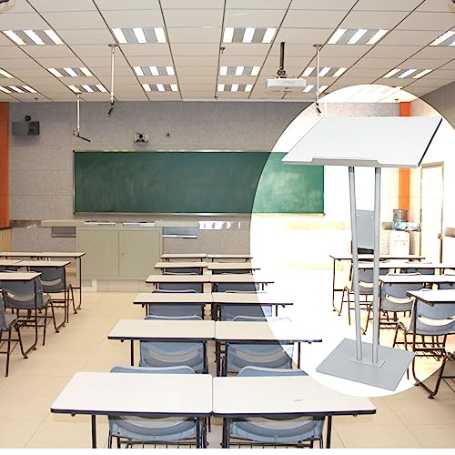 Atril para presentaciones portátil con superficie ajustable para escuela y oficina 7