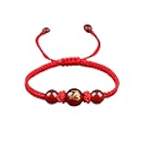 New Year Snake Red String Braided Bracelet - Handwoven Adjustable 12 Zodiac Animal Snake Charm Bracelet - Lucky Chinese Feng Shui Protection - Women's New Year Jewelry Gift