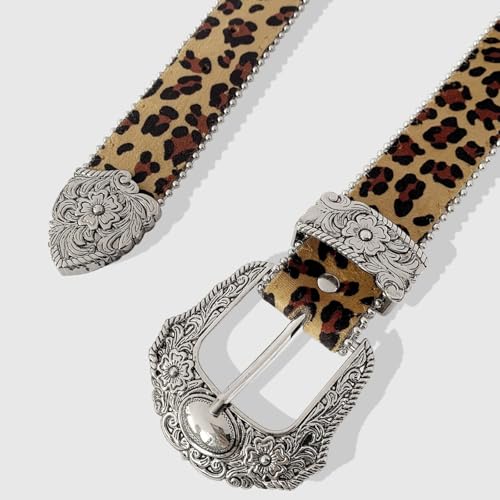 Edgy Waist Belt Punk Edgy Chain Heavy Duty Leopards Print Chain Modern Waistband Waist Chain Beaded Belt4