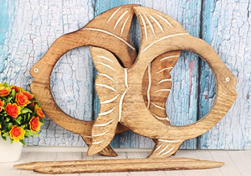 Wooden Decorative Fish Design Curtain Tiebacks, Antique Wooden Curtain Hook, Handmade Wooden Window Treatment Drape, Bird Rustic Decorative Curtain Holdbacks, Modern Drapery Tiebacks, Home Décor #TOP5