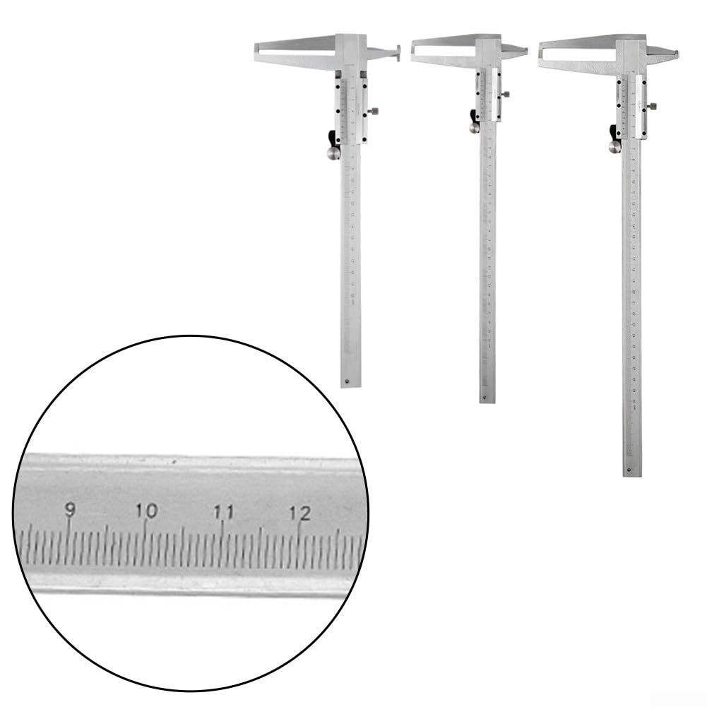 Calibrador Interno Doble Surco para acero Inoxidable 9-300mm Instrumento Medición Exacta Taller Maquinaria Carpintería Uso para profesional(9-200m)