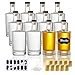 YBCPACK 12 Stück 100ml Glasflaschen zum Befüllen, Kleine Schnapsflaschen mit Korken, Schrumpfkappe, Trichter, Etiketten - Leer Likörflaschen Perfekt für Liköre, Schnäpse und Säfte ml Glas günstig Kaufen-YBCPACK 12 Stück 100ml Glasflaschen zum Befüllen, Kleine Schnapsflaschen mit Korken, Schrumpfkappe, Trichter, Etiketten - Leer Likörflaschen Perfekt für Liköre, Schnäpse und Säfte