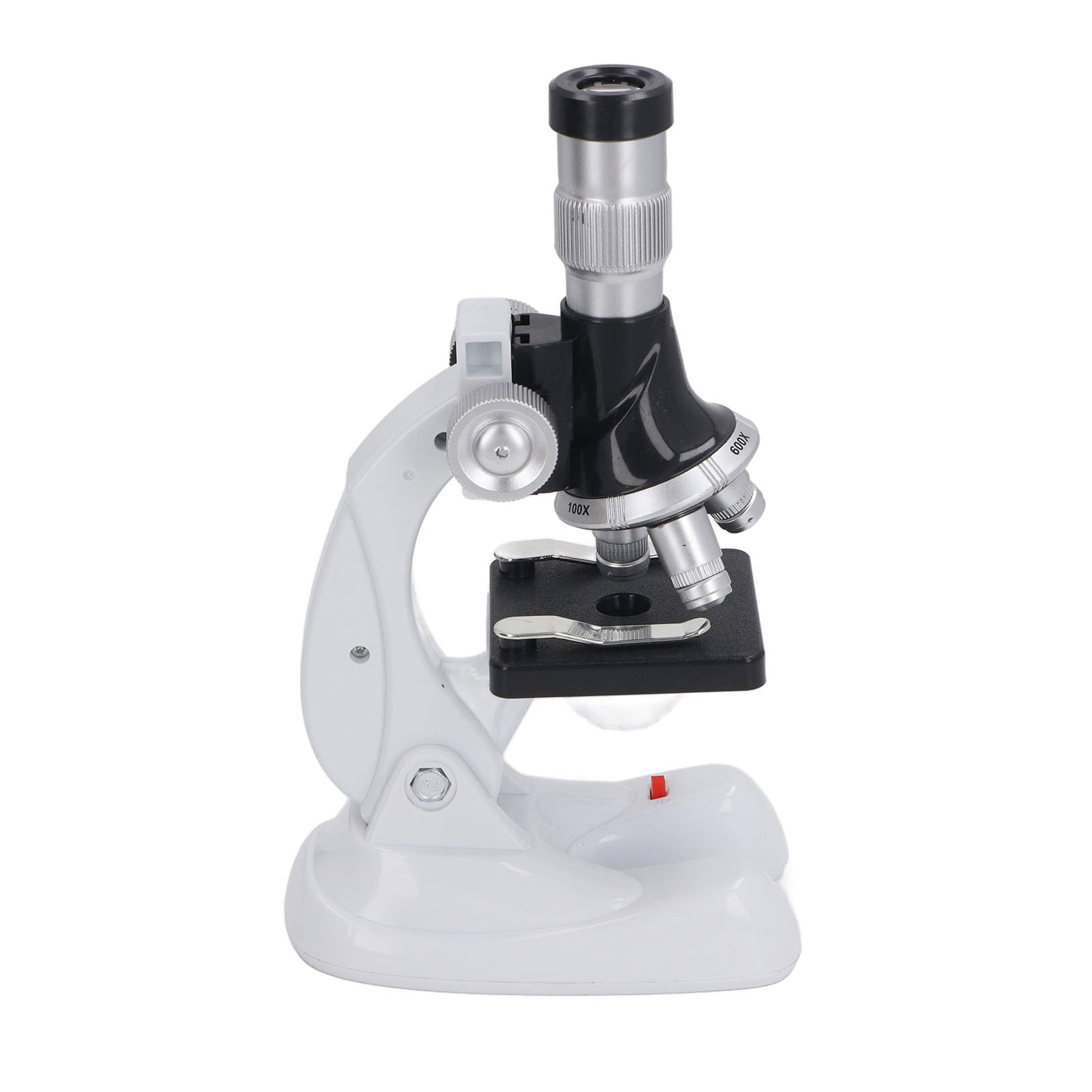 Microscopio per Bambini, Ingrandimento 100X 600X 1200X con 3 Lenti Obiettivo Microscopio Scientifico Giocattolo Educativo for Bambini Adulti Scuola Casa Laboratorio