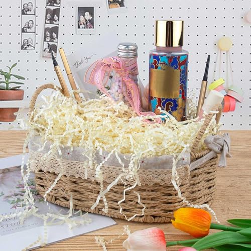 Image of Caleihd Crinkle Cut Paper Shred Filler Gift Cushion Streamer Oyster White