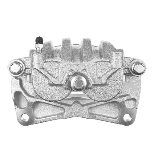 Image of Detroit Axle - Front Right Brake Caliper for Subaru Outback Forester Legacy Impreza Baja 9-2X WRX XV Crosstrek Passenger Side Brake Caliper with Bracket Replacement