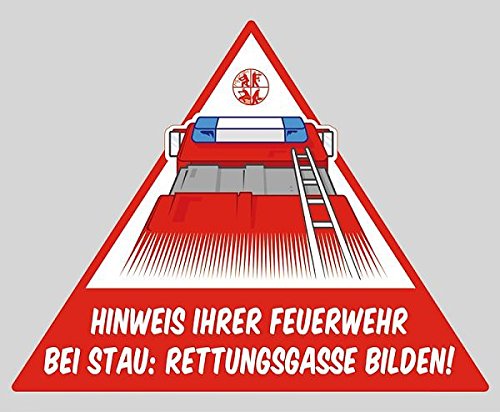 Preisvergleich Produktbild Aufkleber Rettungsgasse