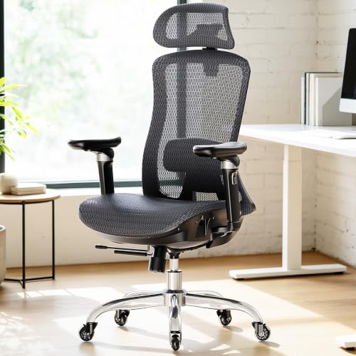 Image of Marsail Big and Tall Mesh Ergonomic Office Chair with 6D Armrests, 3 Pack