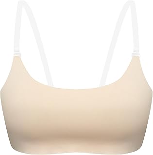 Soutien Gorge Dos Nu Invisible Soutien Gorge Push Up pour Femme Deep V sans Armature Brassiere Dos Bas Transparent S-XL