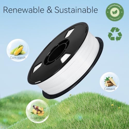 Image of Dynta PLA Filament 1.75mm Bundle 4x1KG Black White Gray Clear for 3D Prints