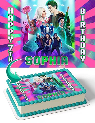 Cakecery Zombies Aliens Zed Addison Edible Cake Image Topper Birthday