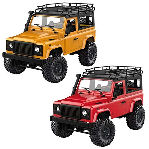 ELECTROPRIME 1Set 2 Type Model D90 1:12 Scale Rc Crawler Car 2.4G 4Wd Remote Control Tru Q5D4 (Beige)