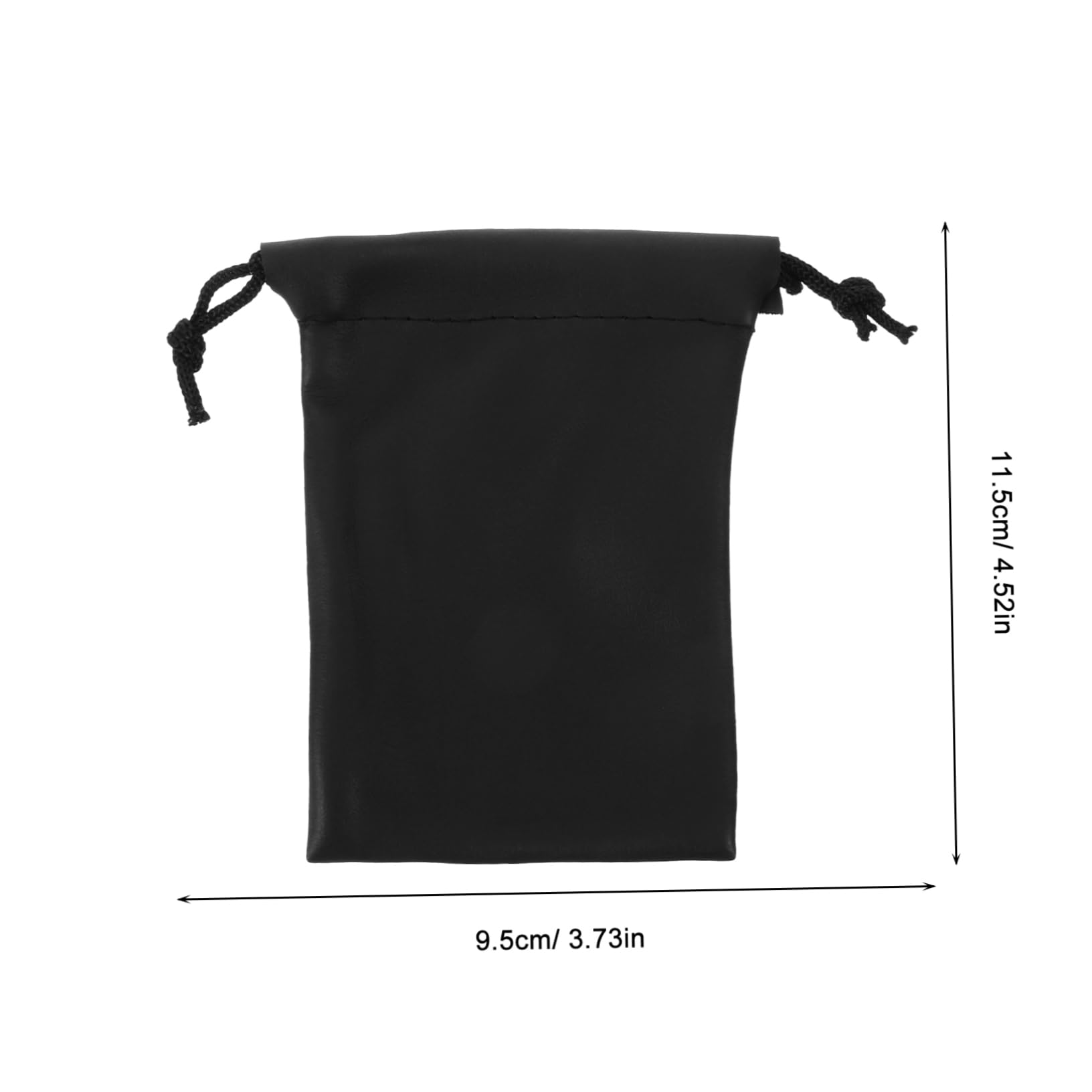 Vaguelly 4pcs PU Microphone Bag with Drawstring Closure Durable Mic Carrying Pouch for Storage Protects Against Dirt Debris for Recording Outdoor Use