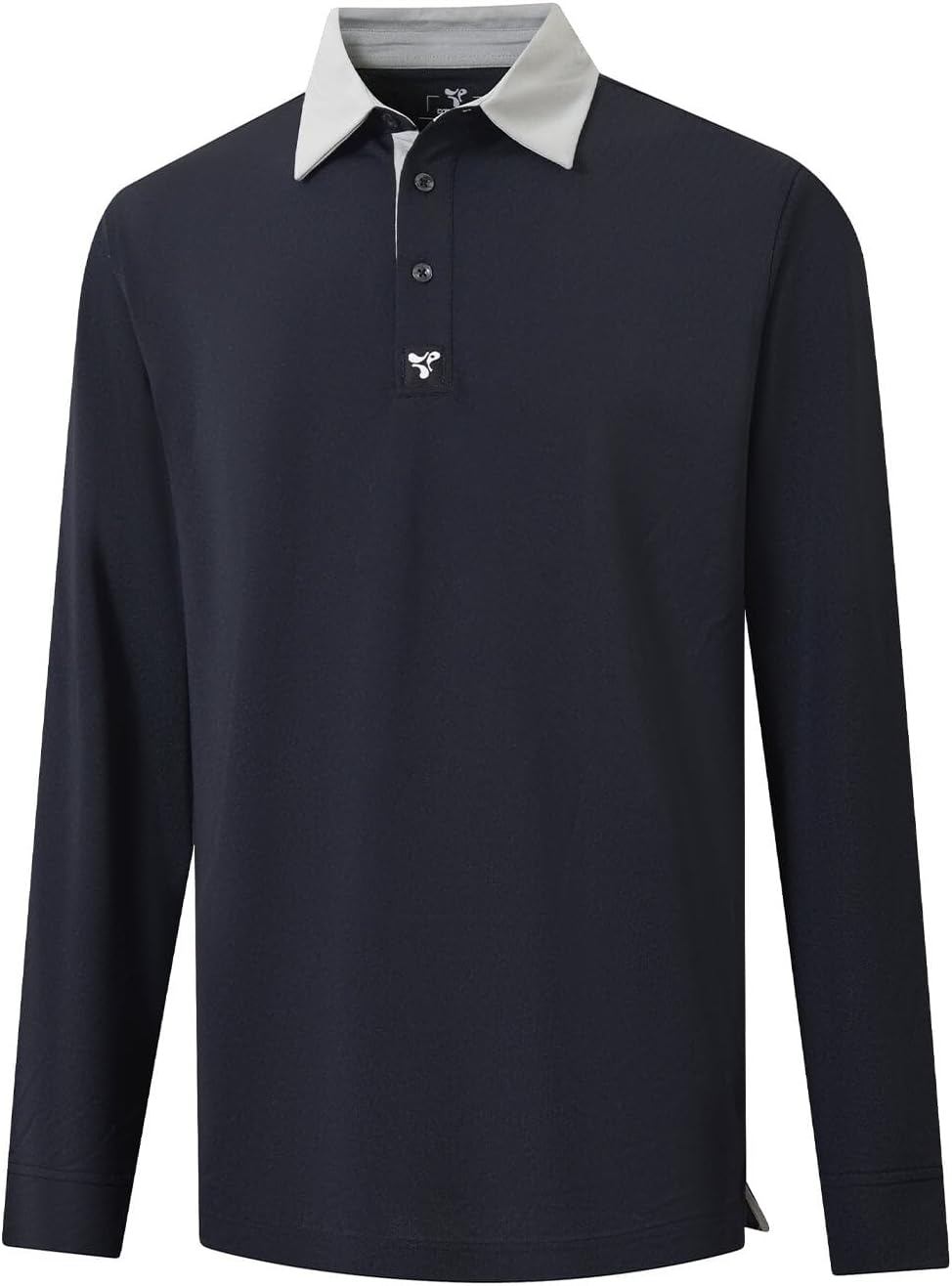 Tech Pique Performance Long Sleeve Golf Shirt for Men