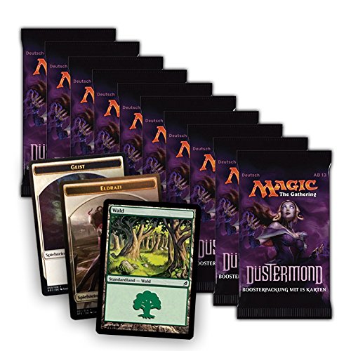 Magic the Gathering MTG Düstermond - 10x Booster Pack + FOIL Standardland + 2 Token - Deutsche Ausgabe