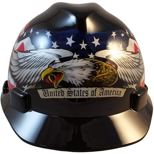 American Eagle Design V-Gard Slotted Hard Hat (MSA 10079479)