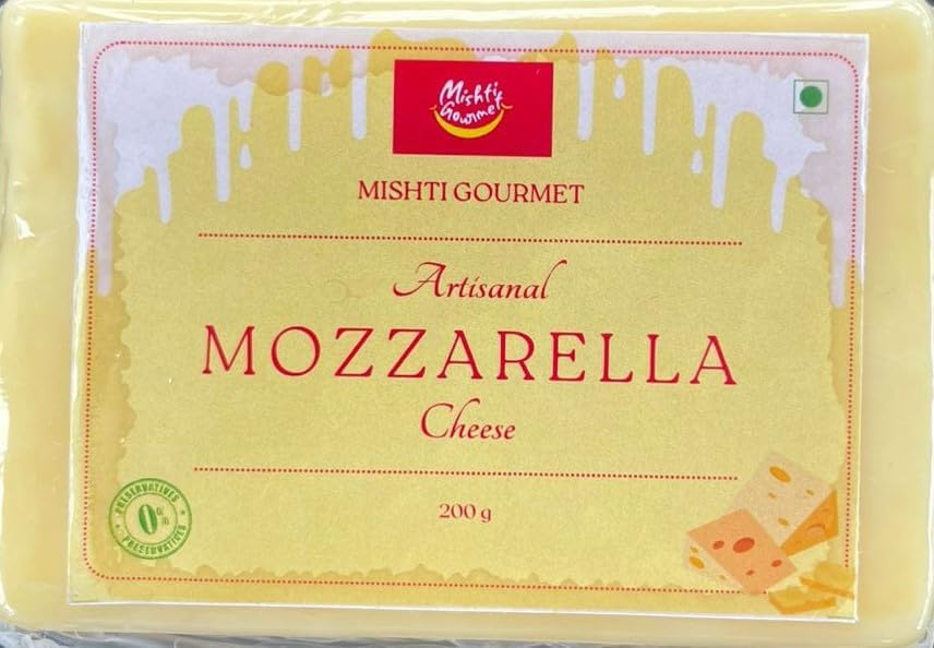 MISHTI GOURMET ARTISANAL MOZZARELLA CHEESE 200G