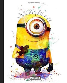 Journal: Minions Cartoon Banana Lover Funny Despicable Me Animation Soft Cover Glossy Girls Kids Daily Creative Writing Journal, Inexpensive Gift 110 Pages 7.5 x 9.25 Inches