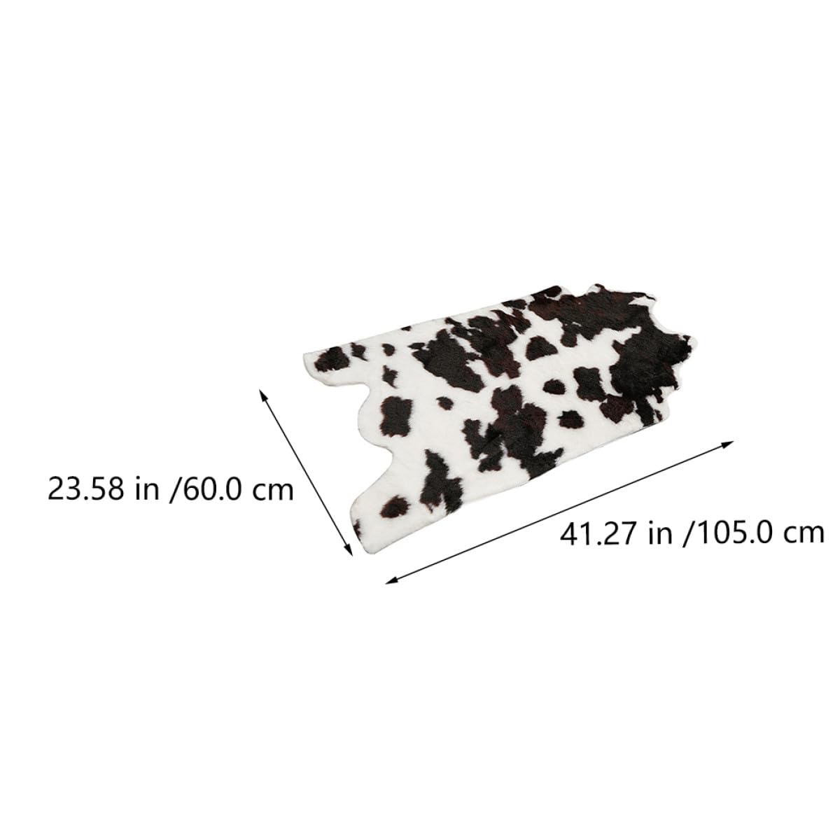 Alfombra Absorbente Estampado de Vaca de Acrílico, Antideslizante y Fácil de Limpiar, Adecuado para Baño y Sala de Estar Diseño Creativo y Elegante