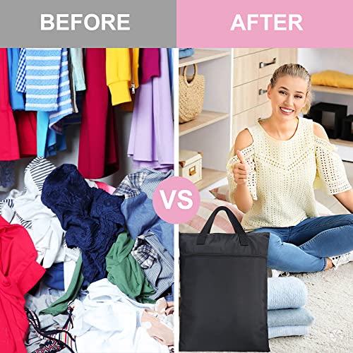 Beegreen Black Laundry Bag For Traveling Wet Bag With Handles & Zipper Pockets Hanging Laundry Hamper Heavy Duty Collapsible Washable For Dirty Clothes College Dorm Gym Beach Pool Swimsuit #TOP4