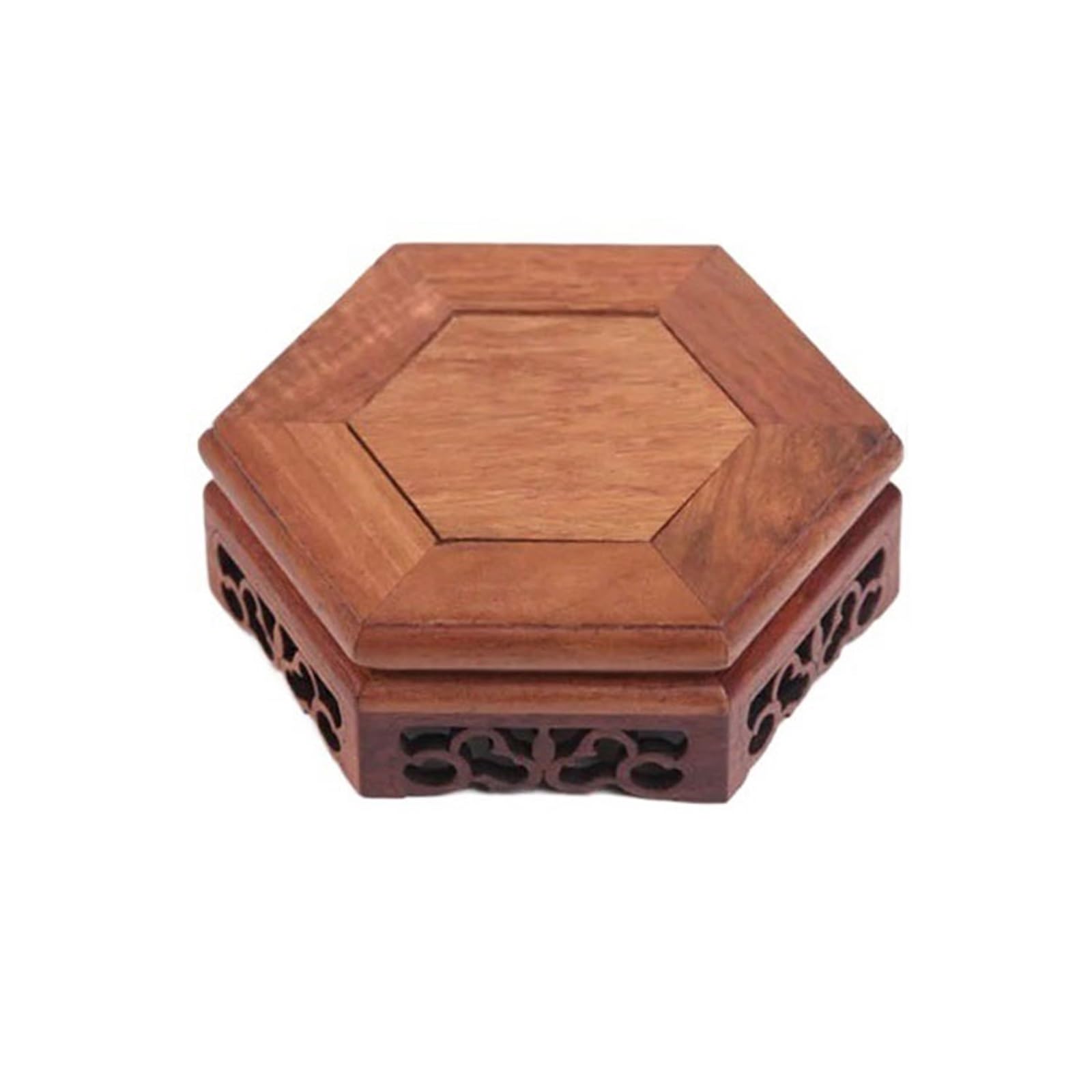 S5b8W3g7 Pedestal Redwood Pedestal Hollow Out Carving Table Base Decor