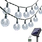 [Kundendienst und 12 Monate Garantie]: 30.000 Stunden Solar-Lichterkette hat eine lange Lebensdauer und Haltbarkeit. Wir versprechen, dass Produkte mit einer 12-monatigen Garantie geliefert werden. Wenn Sie während des Gebrauchs auf ein Problem stoßen, zögern Sie nicht, uns per E-Mail zu kontaktieren, wir werden Ihnen innerhalb von 12 Stunden eine 100% zufriedenstellende Antwort geben. Viel Spaß beim Einkaufen!